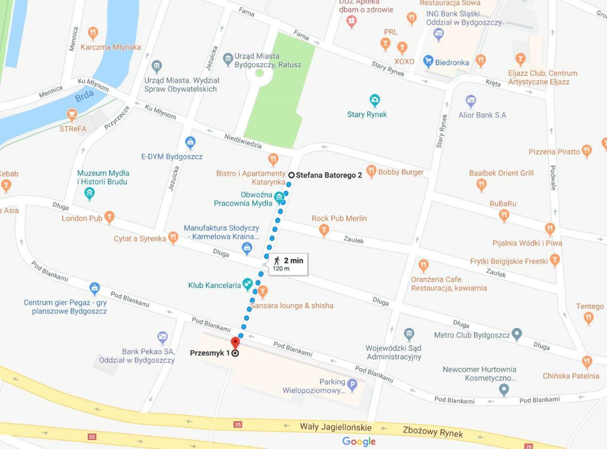 Apartamenty Batorego 2 - Stary Rynek Bydgoszcz Ngoại thất bức ảnh